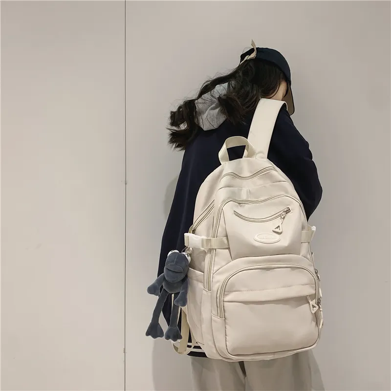 Yalu Nylon Backpack Regular Unisex Multicolor-13