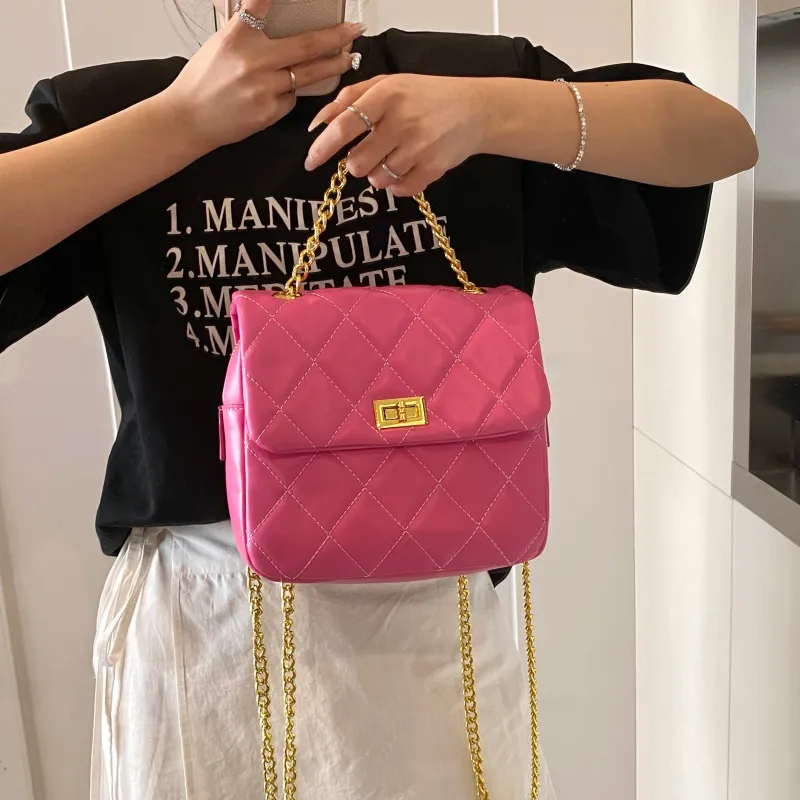 Yalu PU Shoulder Bag Backpack Regular Women's Black/Pink/Green/White-15