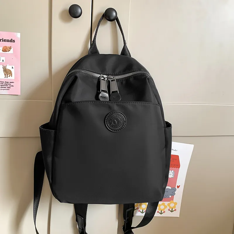 Yalu Nylon Backpack Regular Women's Gray/Black/Coffee-6