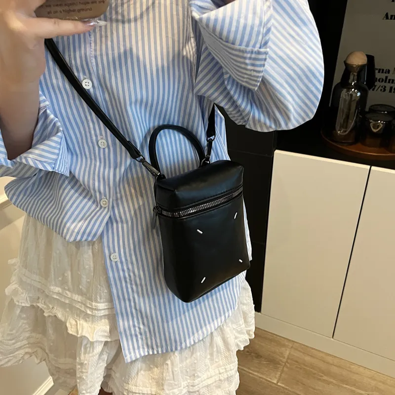 Yalu PU Handbag, Crossbody Bag Women's Black/White/Khaki-3