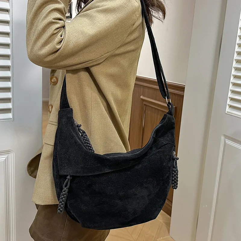 Yalu Suede Crossbody Bag, Shoulder Bag Regular Women's Multicolor-1