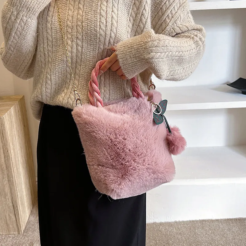 Yalu Plush Handbag Women's Multicolor-26