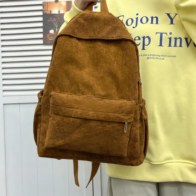 Yalu Corduroy Backpack Women's Multicolor-1