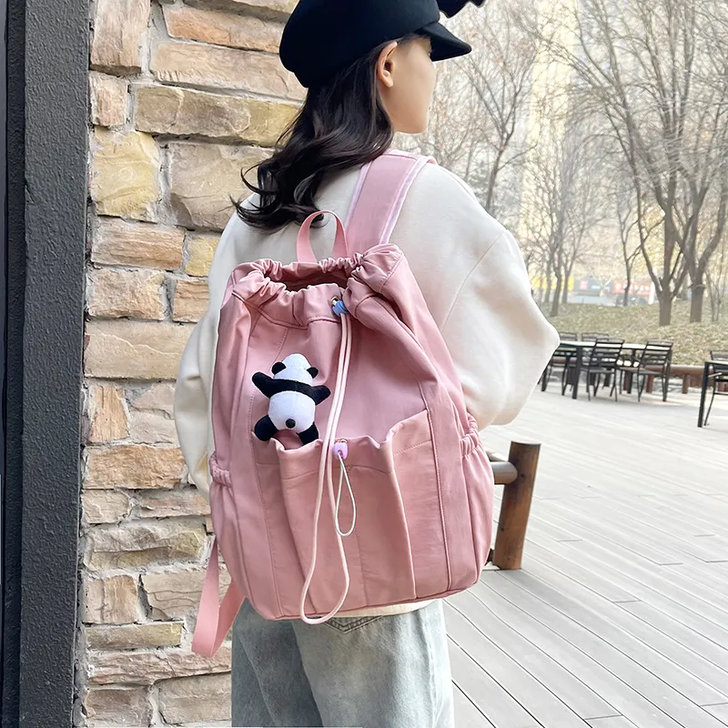 Yalu Nylon Backpack Regular Unisex Multicolor-5
