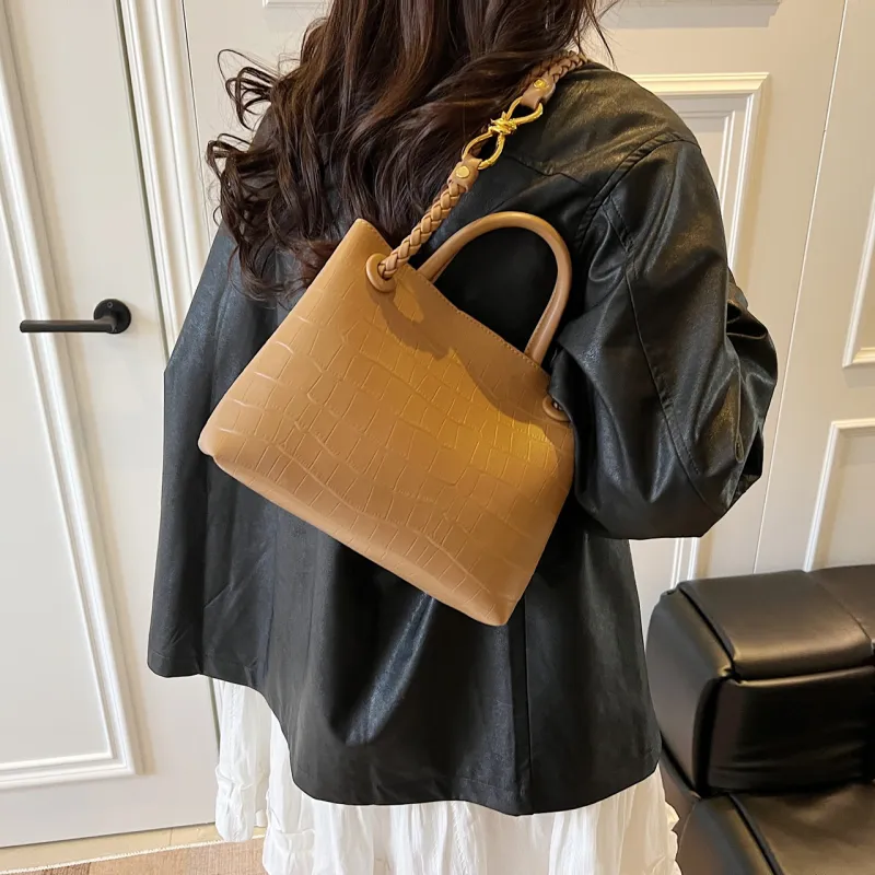 Yalu PU Handbag, Shoulder Bag, Crossbody Bag Regular Women's Black/Khaki/White/Blue-9