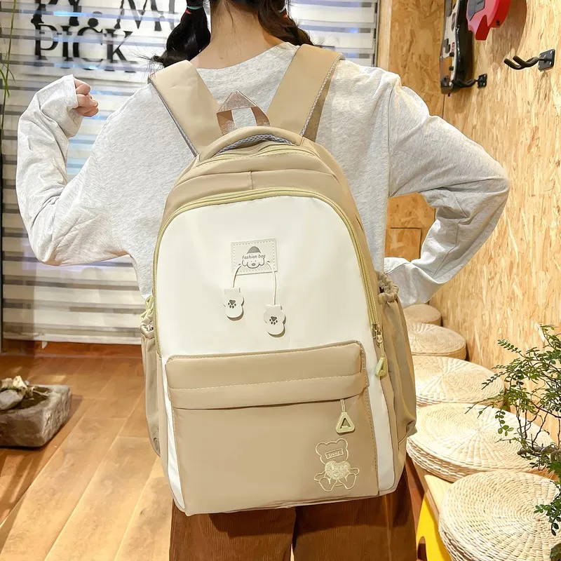 Yalu Composite Cloth Backpack Regular Unisex Multicolor-4