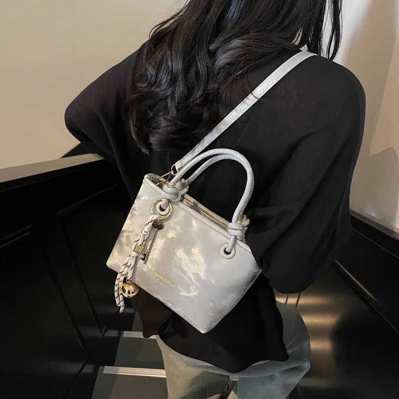 Yalu PU Shoulder Bag, Crossbody Bag, Handbag Regular Women's Brown/Silver/Green/Black-11