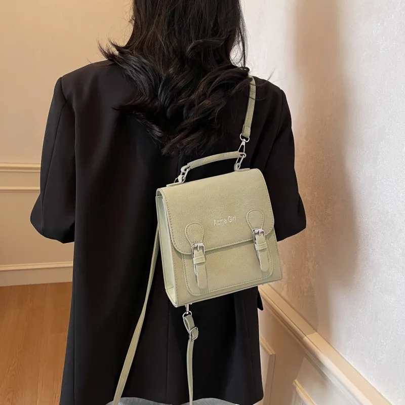 Yalu PU Handbag, Shoulder Bag, Backpack Regular Women's Black/Ecru/Green/Pink-17