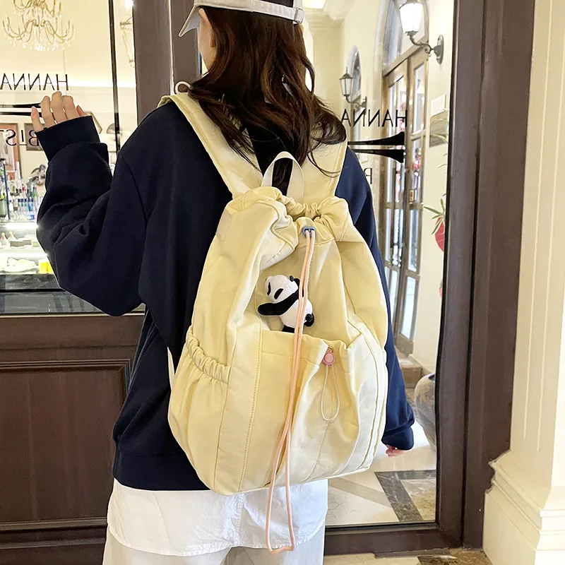 Yalu Nylon Backpack Regular Unisex Multicolor-9
