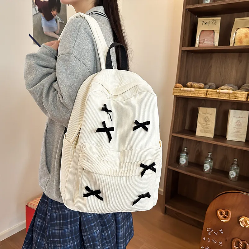 Yalu Corduroy Backpack Women's Multicolor-6