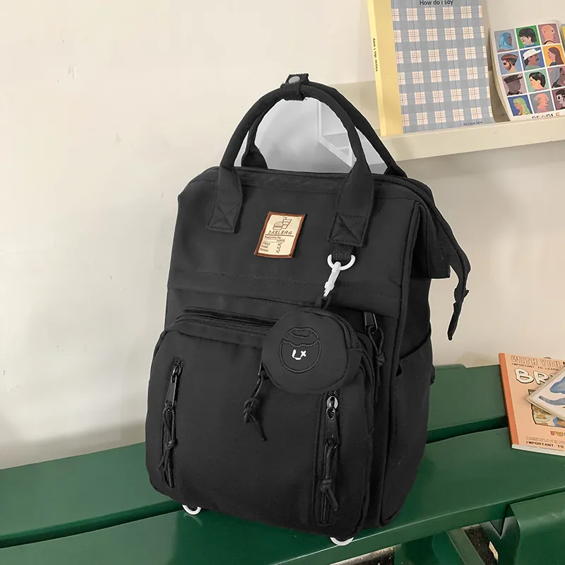 Yalu Nylon Backpack Women's Mint Green/White/Black/Burgundy/Yellow-29