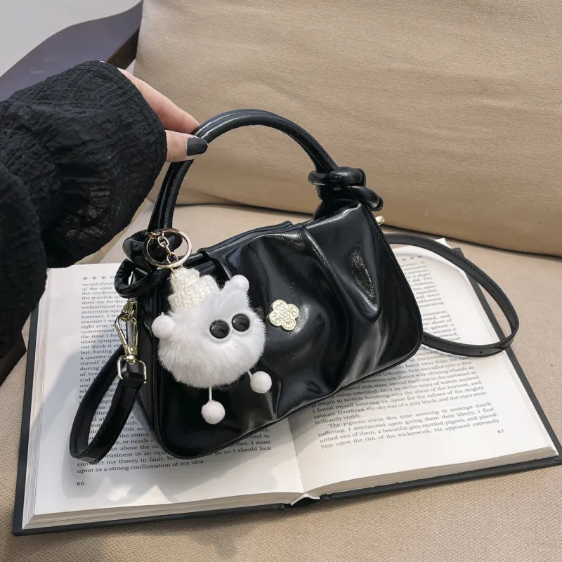 Yalu PU Handbag Regular Women's White/Brown/Black-19
