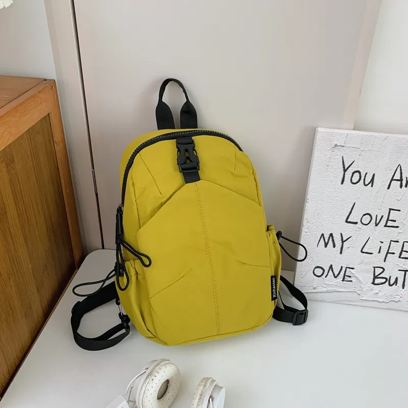 Yalu Nylon Backpack Regular Women's Black/Yellow/Khaki/Army Green/Blue-6
