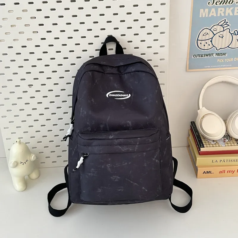 Yalu Nylon Backpack Regular Unisex Black/Red/Green/Blue/White-1