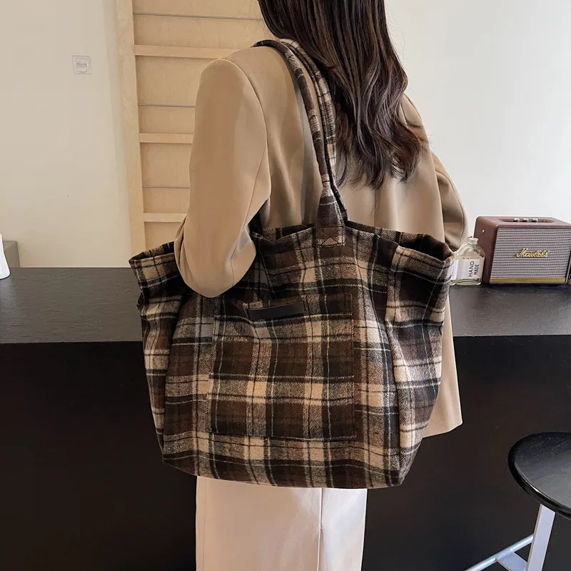 Yalu Fabric One Shoulder Handbag Regular Women's Gray/Burgundy/Coffee-3