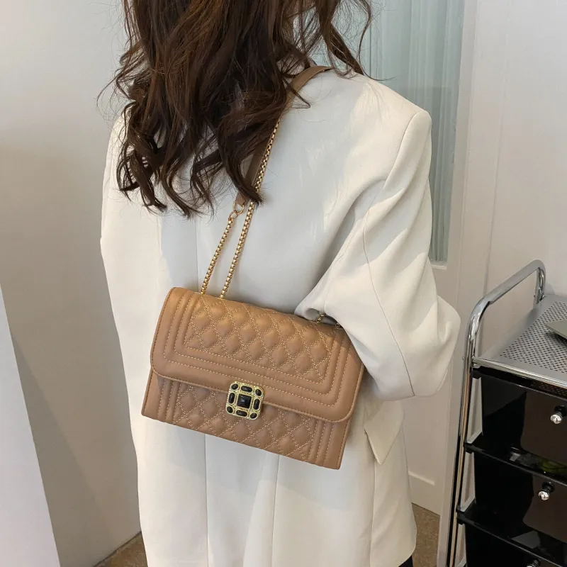 Yalu PU Crossbody Bag, Shoulder Bag Regular Women's Khaki/Black/Ecru/White-6