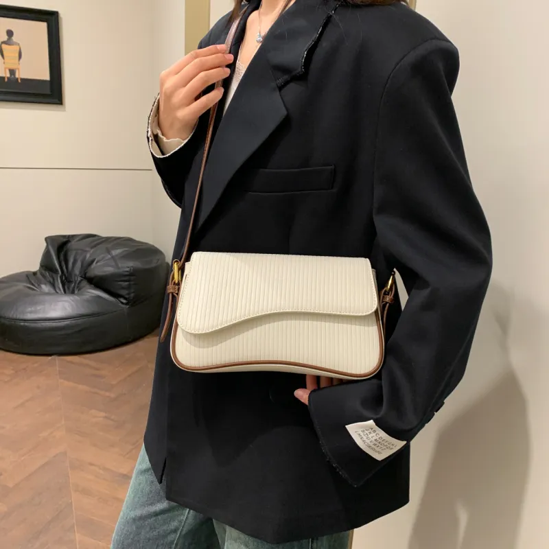 Yalu PU Portable Crossbody Bag, Shoulder Bag Women's White/Black/Coffee/Red-4