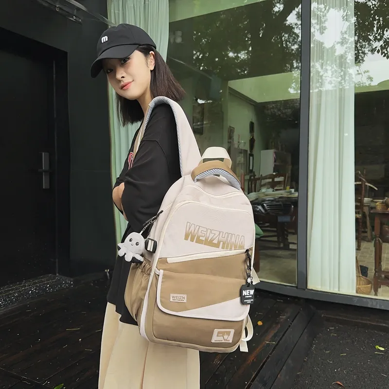 Yalu Nylon Backpack Unisex Multicolor-20