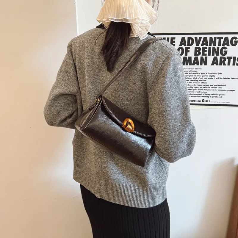 Yalu PU Portable Crossbody Bag, Shoulder Bag Regular Women's Black/Burgundy/Coffee-18