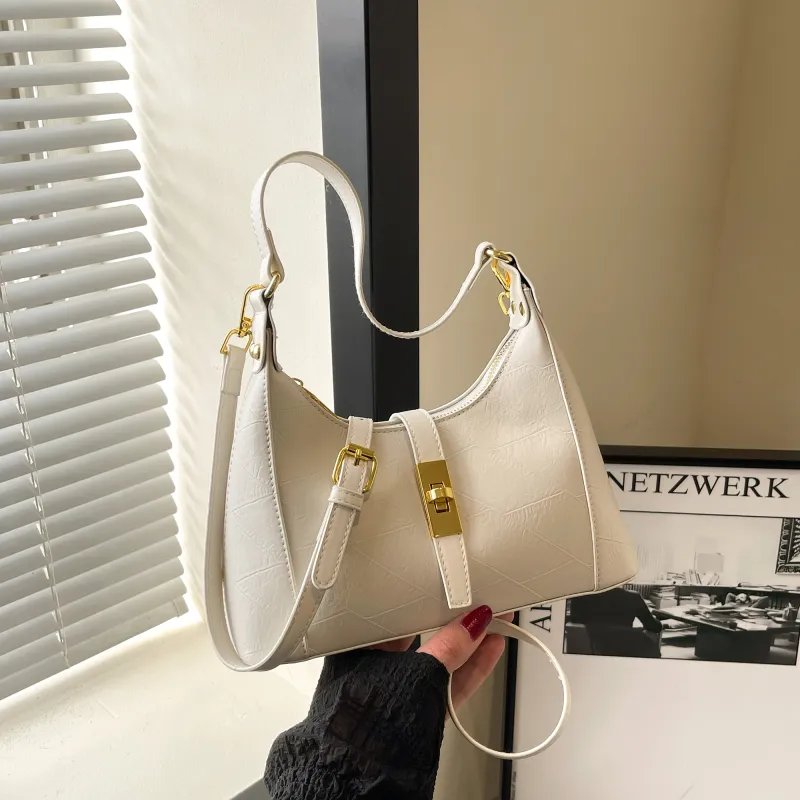 Yalu PU One Shoulder Handbag Crossbody Bag Regular Women's White/Pink/Green/Khaki/Black/Dark Khaki-6