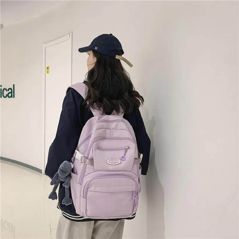Yalu Nylon Backpack Regular Unisex Multicolor-21