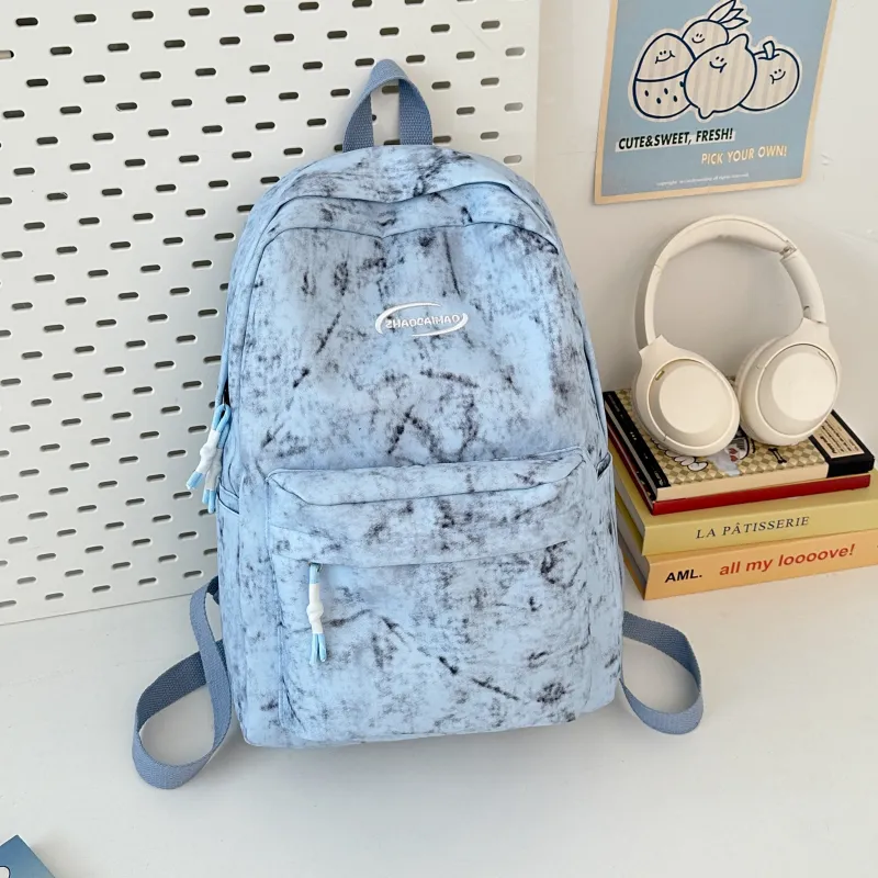 Yalu Nylon Backpack Regular Unisex Black/Red/Green/Blue/White-11