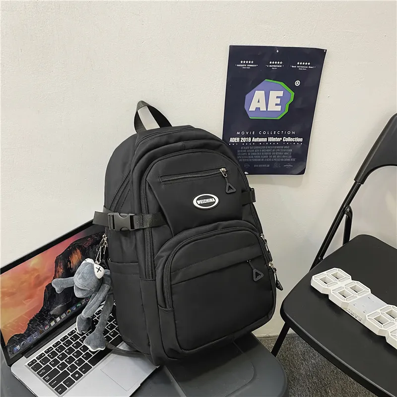 Yalu Nylon Backpack Regular Unisex Multicolor-19