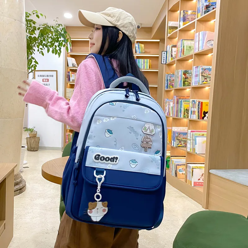 Yalu Nylon Backpack Regular Unisex Multicolor-14