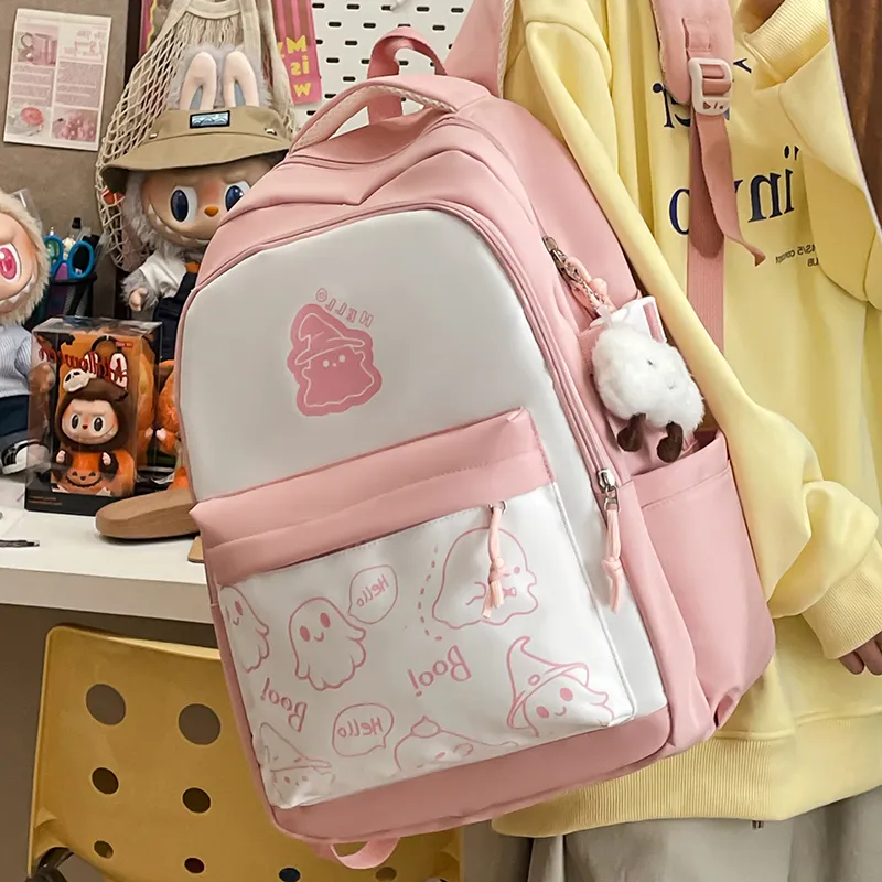 Yalu Nylon Backpack Unisex Multicolor-10