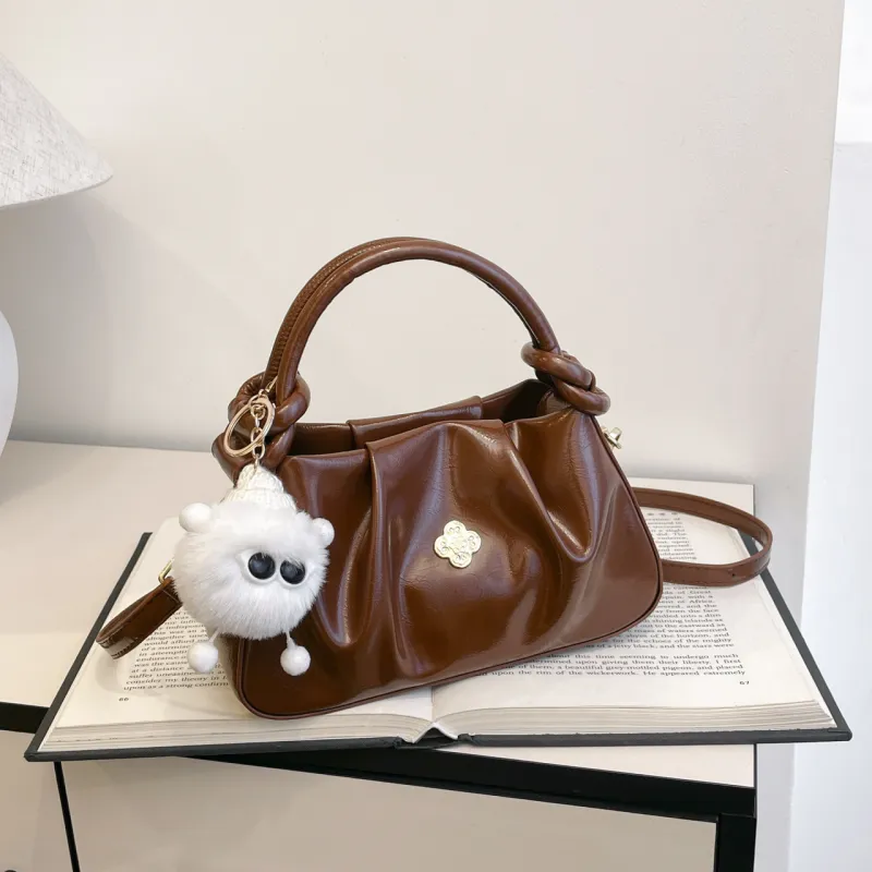 Yalu PU Handbag Regular Women's White/Brown/Black-13