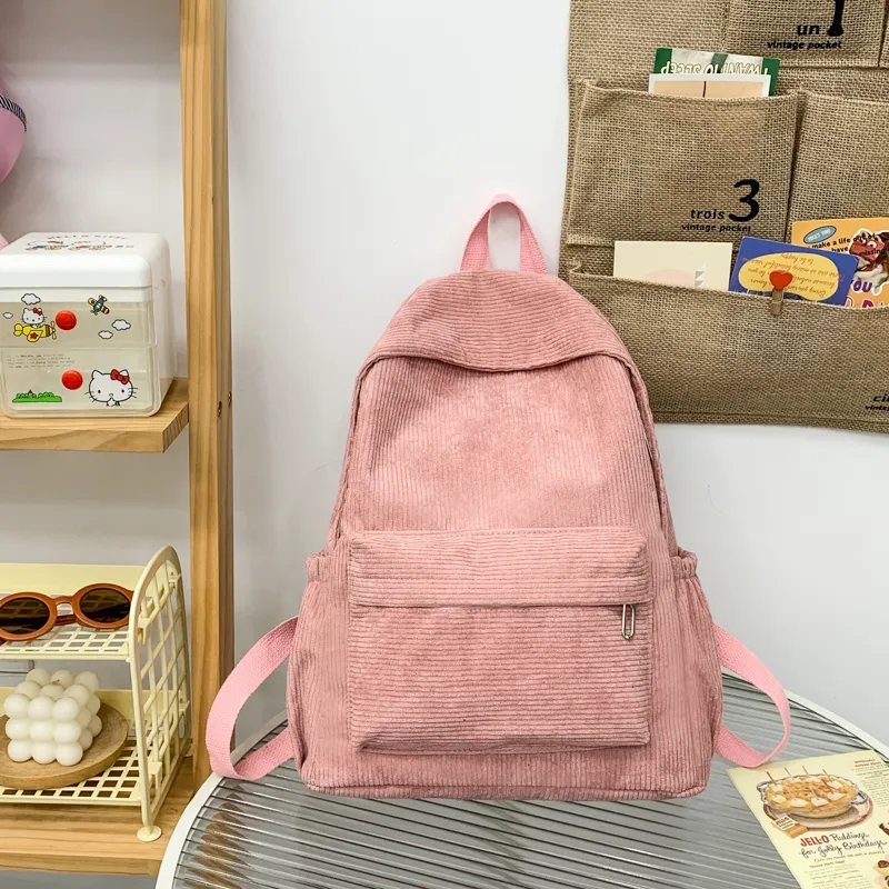 Yalu Corduroy Backpack Women's Multicolor-8