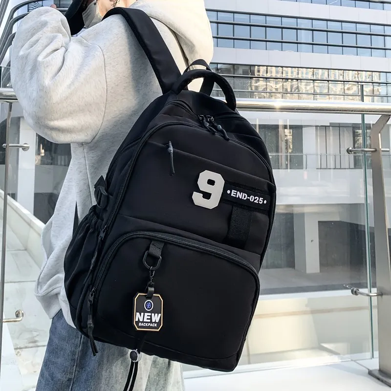 Yalu Oxford Backpack Regular Unisex Black/Dark Gray/Light Gray/Medium Gray-1