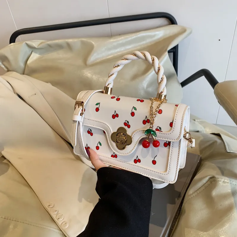 Yalu PU Shoulder Bag, Crossbody Bag, Handbag Regular Women's White/Yellow/Red-2