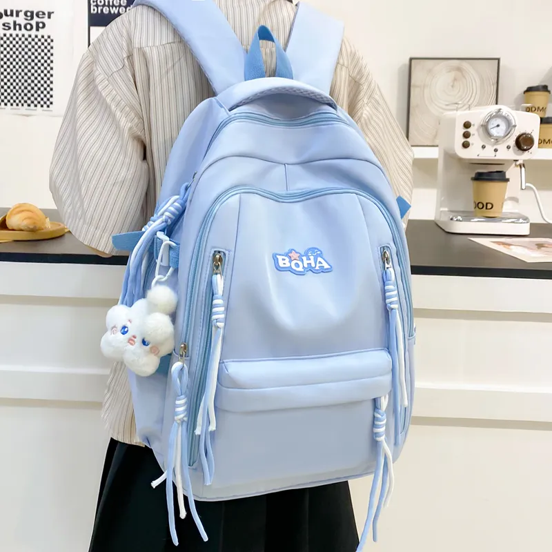 Yalu Nylon Backpack Unisex Multicolor-22