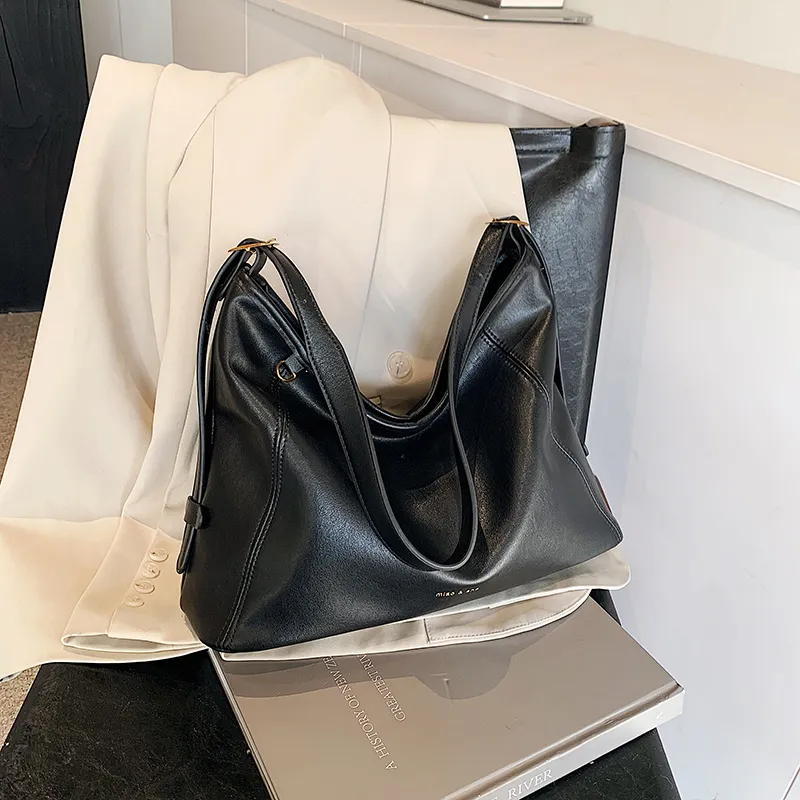 Yalu PU Shoulder Bag Small Size Large Size Women's Coffee/Black-6