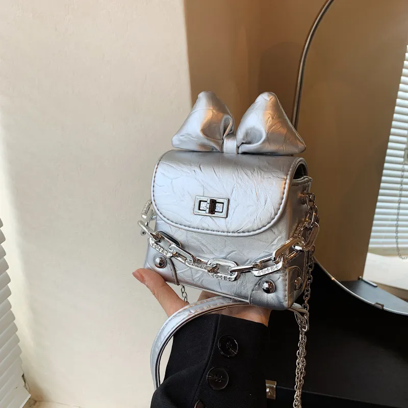 Yalu PU Crossbody Bag Handbag Shoulder Bag Regular Women's Black/Silver/Pink/White-11