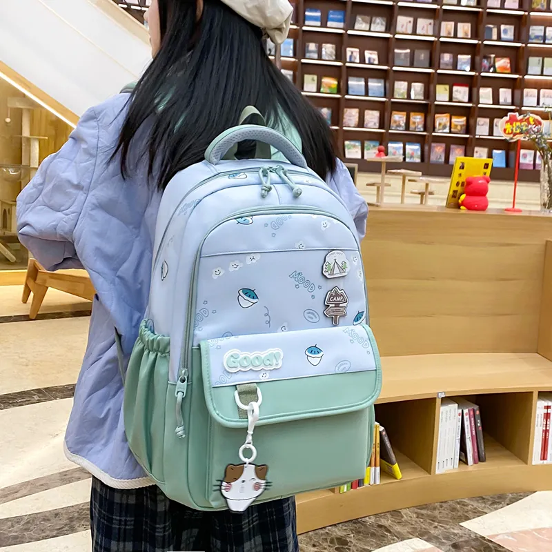 Yalu Nylon Backpack Regular Unisex Multicolor-21