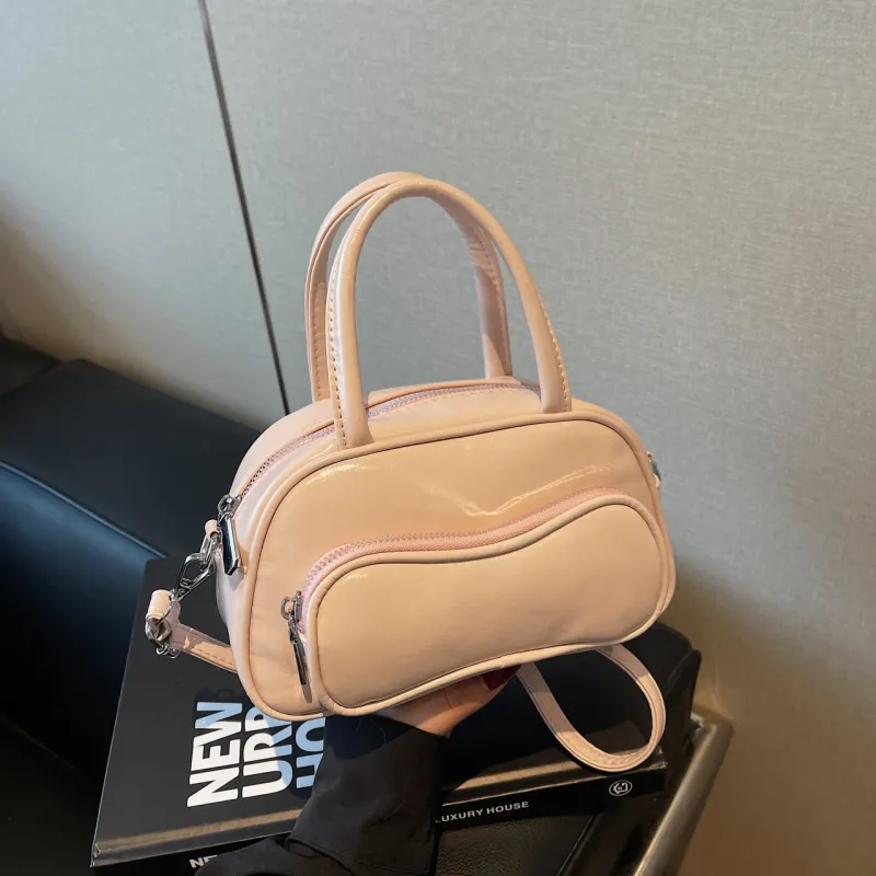 Yalu PU Shoulder Bag Crossbody Bag Handbag Regular Women's Black/Ecru/Burgundy/Blue/Pink-31