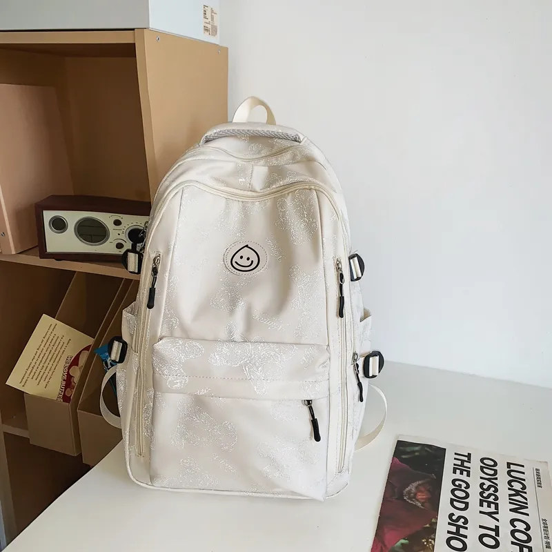Yalu Nylon Backpack Regular Unisex Multicolor-9