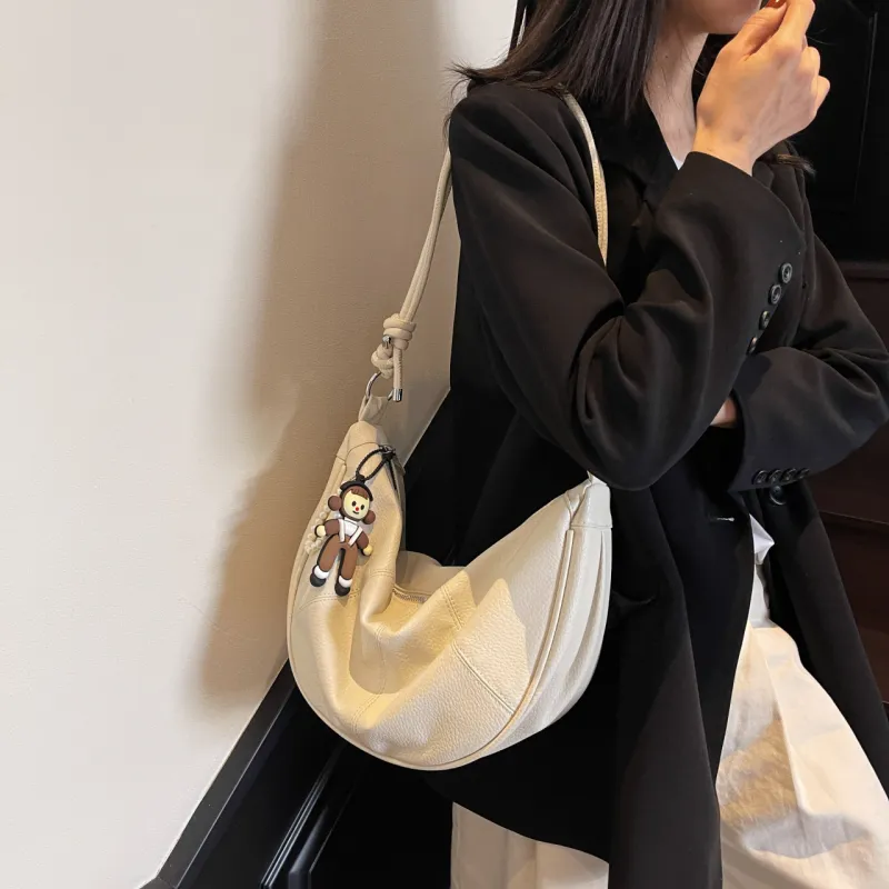 Yalu PU Portable Crossbody Bag, Shoulder Bag Regular Women's Black/Ecru/Yellow/Pink/Blue-9