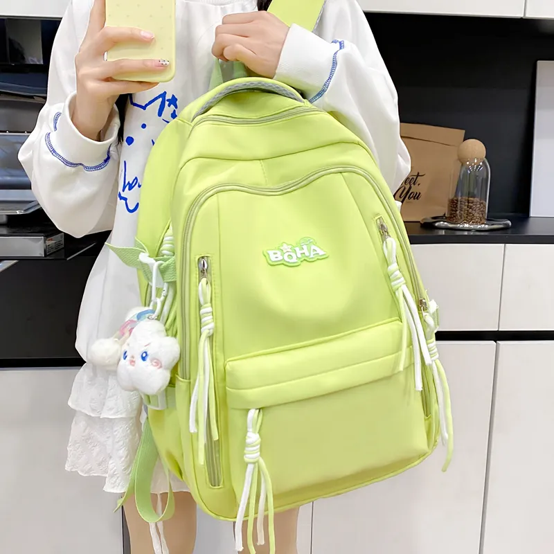Yalu Nylon Backpack Unisex Multicolor-14