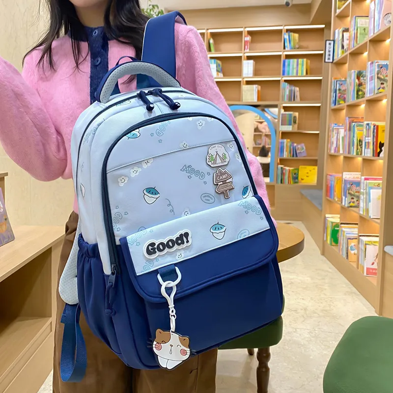 Yalu Nylon Backpack Regular Unisex Multicolor-16