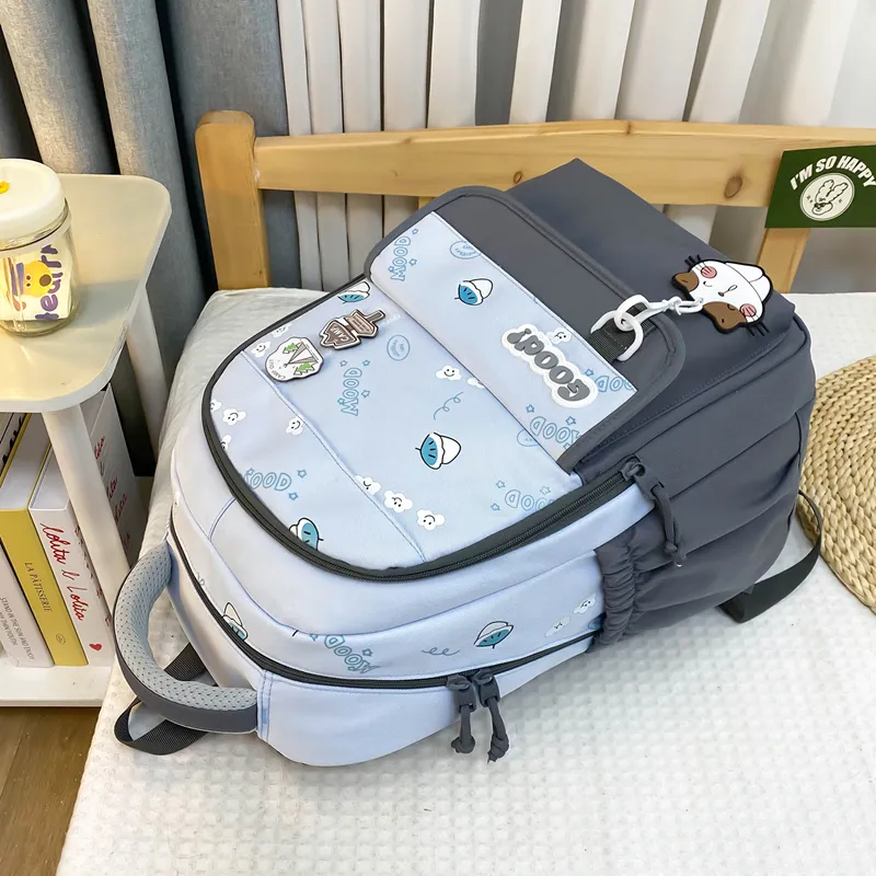 Yalu Nylon Backpack Regular Unisex Multicolor-2