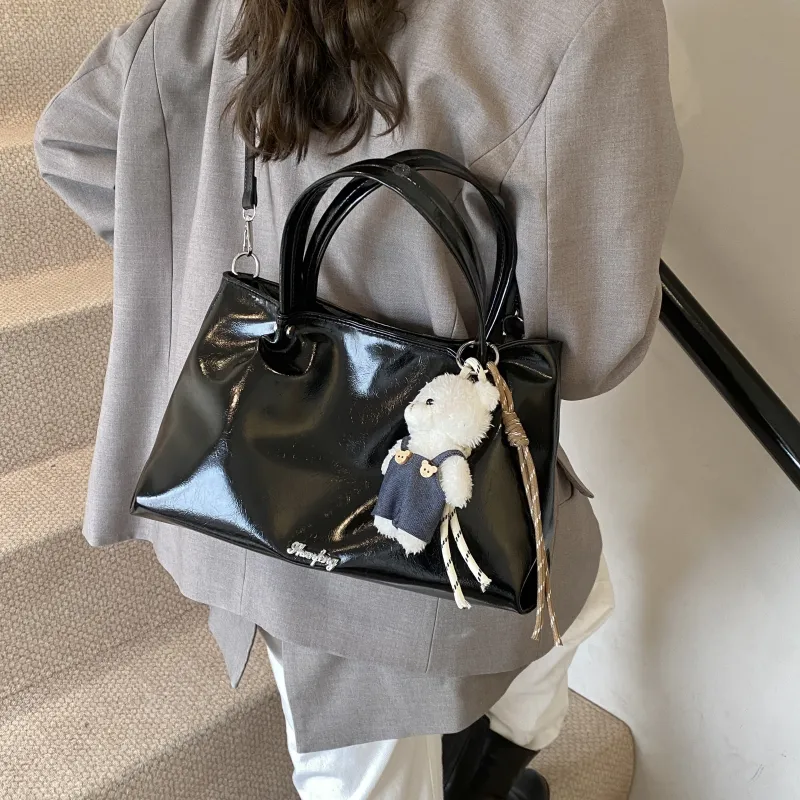 Yalu PU Shoulder Bag, Crossbody Bag, Handbag Regular Women's White/Silver/Black/Pink-8