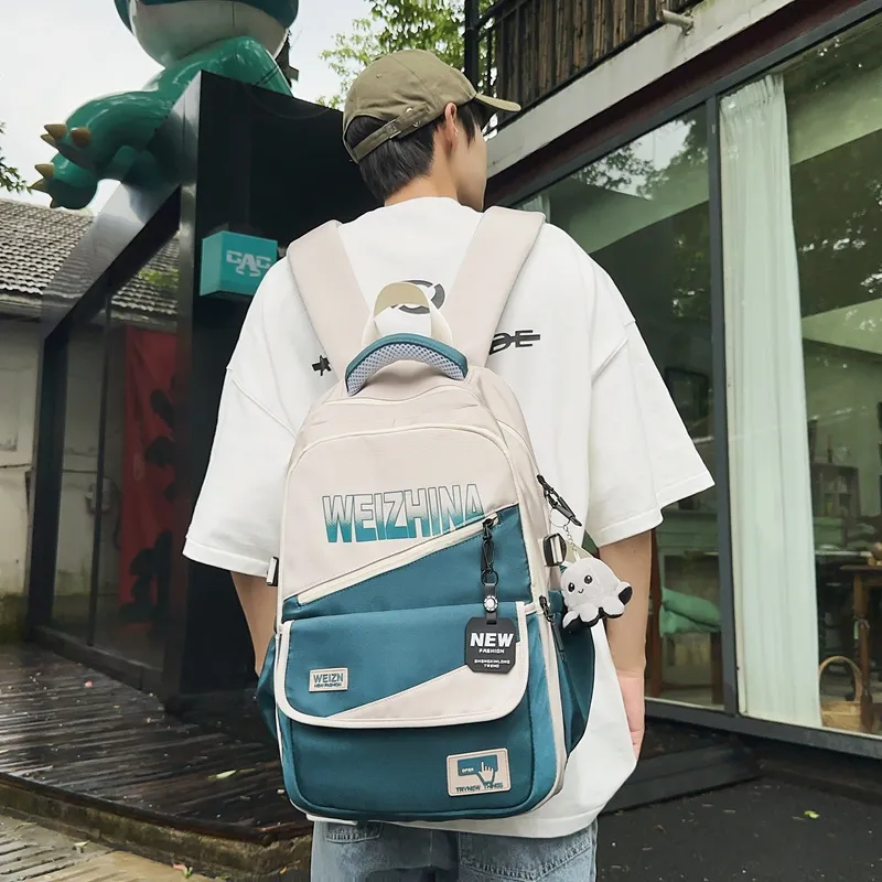Yalu Nylon Backpack Unisex Multicolor-4