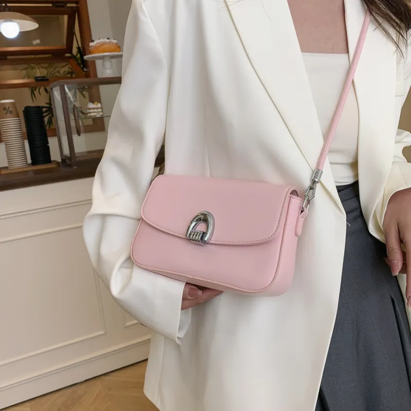 Yalu PU Crossbody Bag Shoulder Bag Regular Women's Black/White/Pink/Brown/Khaki-15