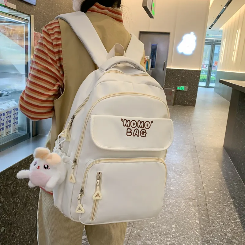 Yalu Nylon Backpack Unisex Multicolor-16