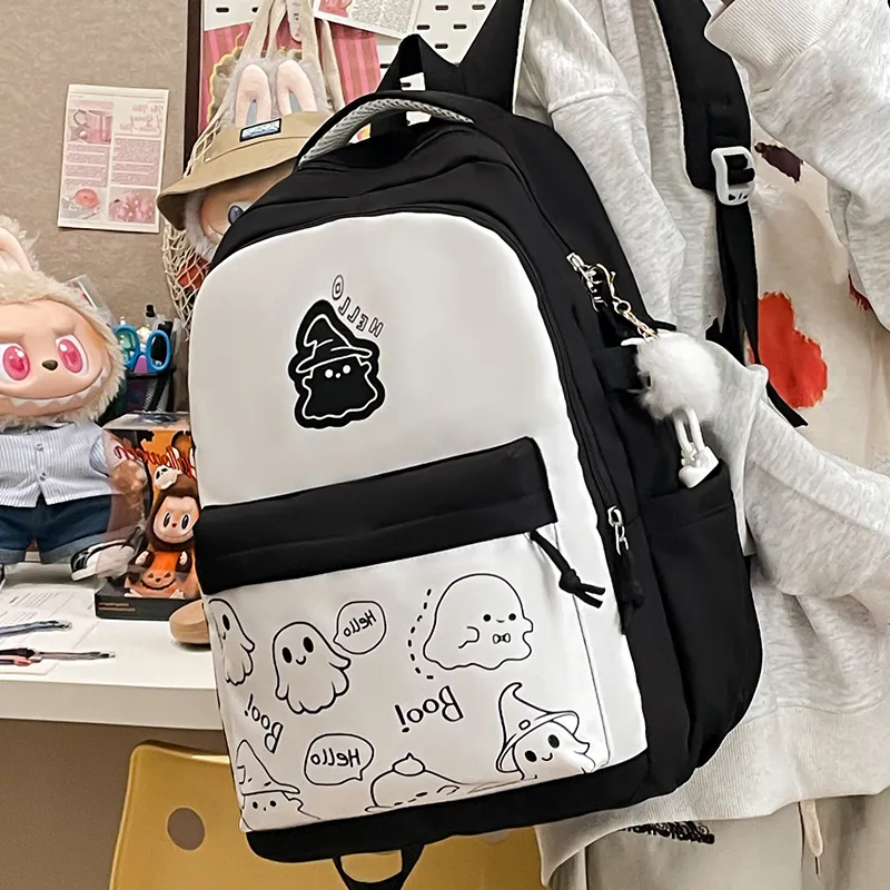 Yalu Nylon Backpack Unisex Multicolor-3