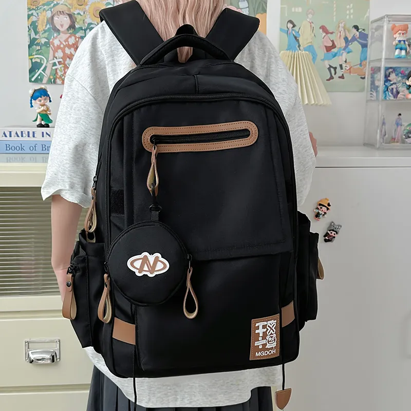 Yalu Nylon Backpack Unisex Multicolor-11