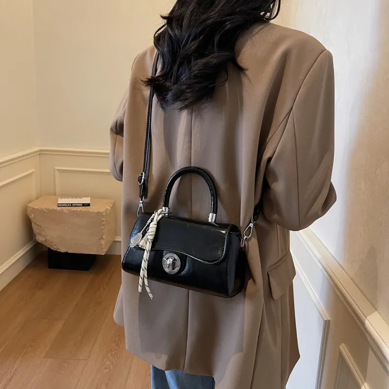 Yalu PU Handbag, Shoulder Bag, Crossbody Bag Regular Women's Black/Ecru/Coffee/Pink/Gray-2